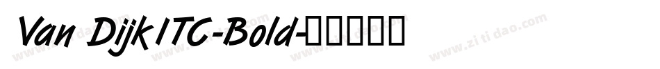 Van DijkITC-Bold字体转换